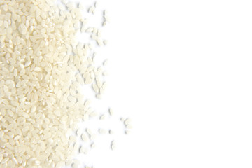Rice isolated on white background
