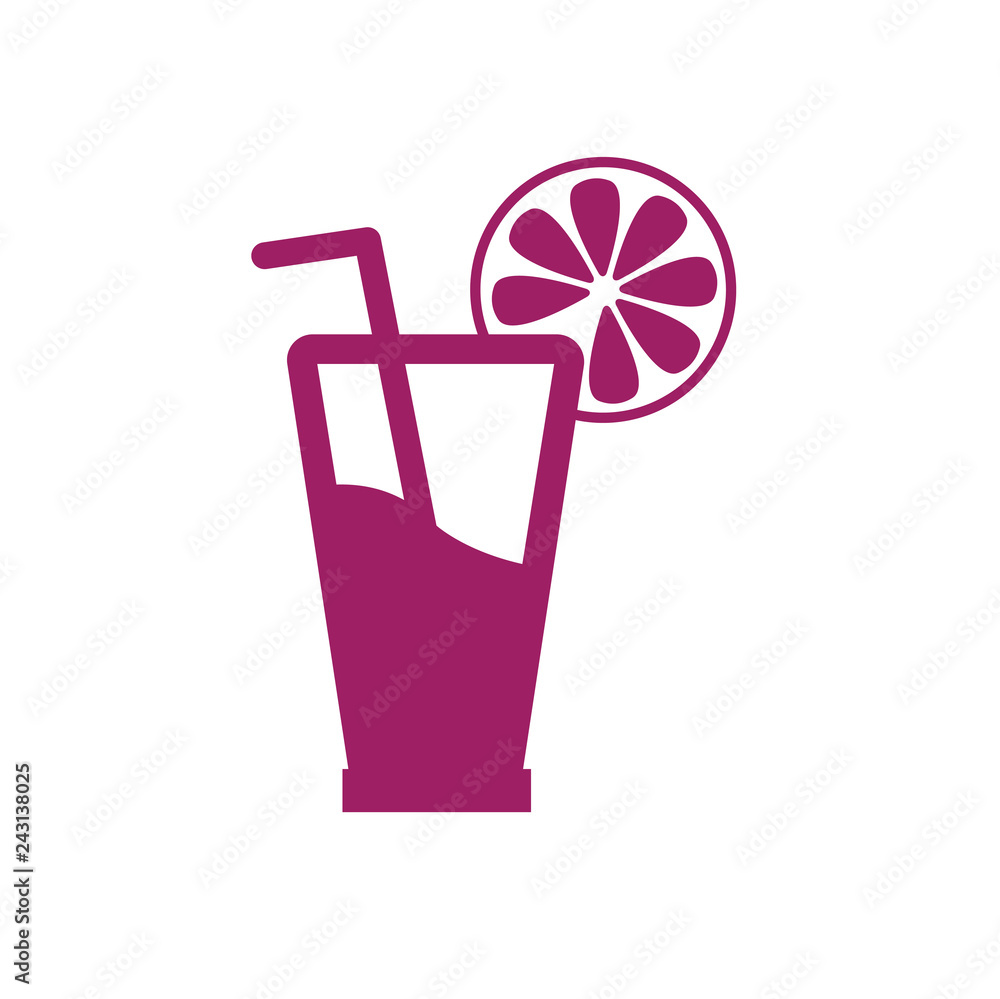 Poster fruit color icon on white background for graphic and web design, modern simple vector sign. internet
