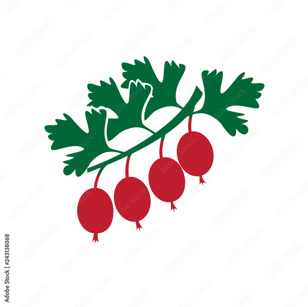 Poster fruit color icon on white background for graphic and web design, modern simple vector sign. internet