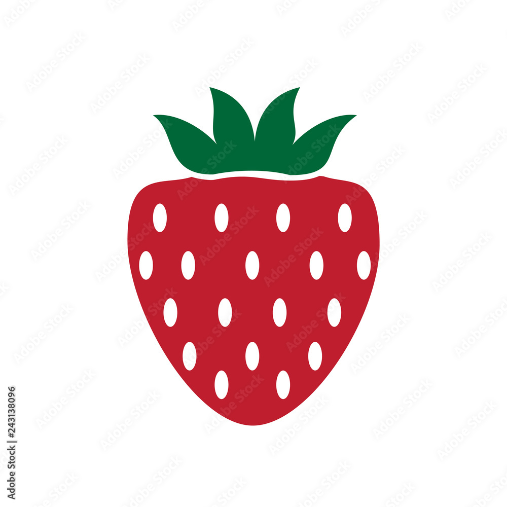 Poster fruit color icon on white background for graphic and web design, modern simple vector sign. internet
