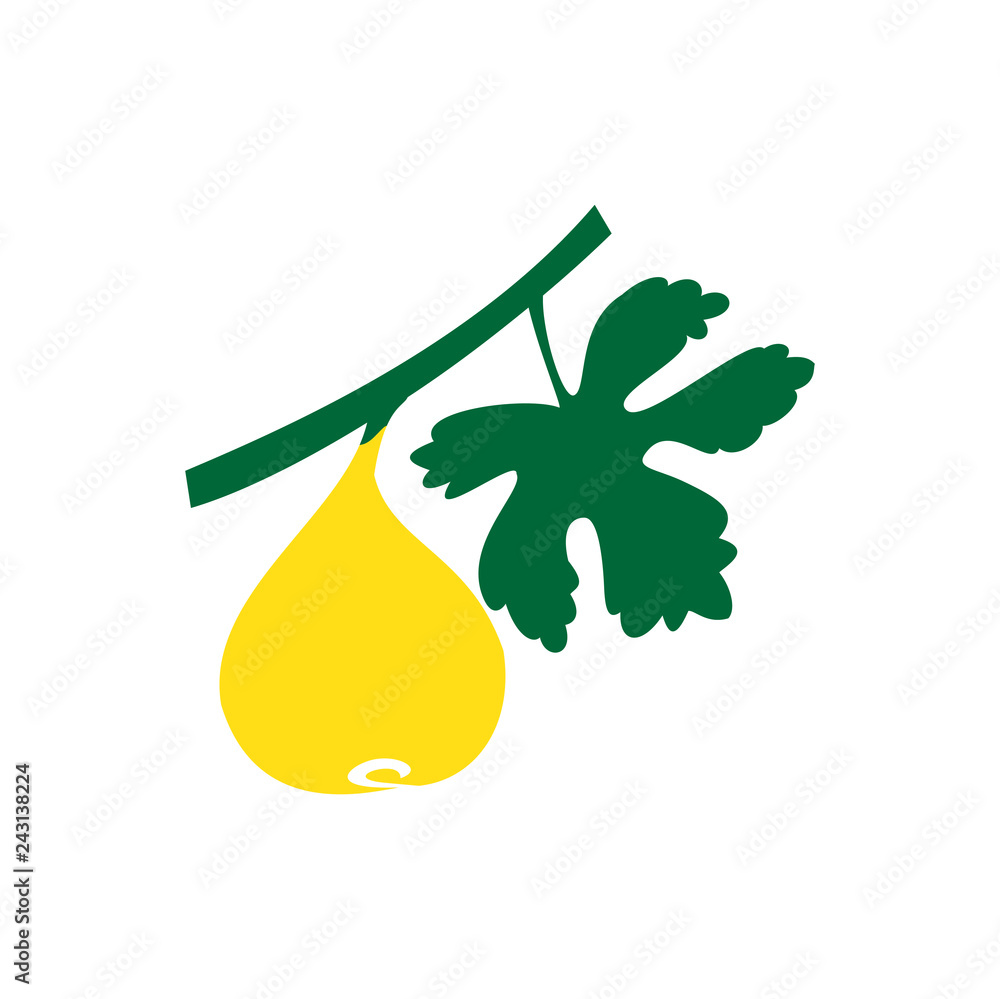Poster fruit color icon on white background for graphic and web design, modern simple vector sign. internet