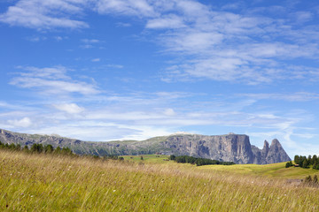 Dolomite landscape panorama 