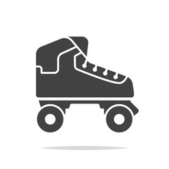 Roller skates icon vector isolated