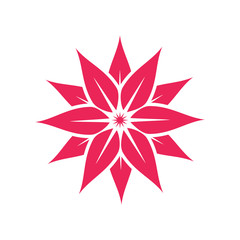 Flower color icon on white background for graphic and web design, Modern simple vector sign. Internet concept. Trendy symbol for website design web button or mobile app