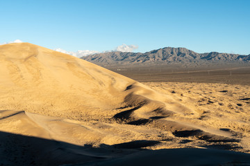 Wind carved ridge in a sand dune, Kelso Sand Dunes, Mojave National Preserve, California