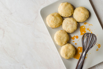 Stuffed Meatballs with Minced Meat icli kofte / Boiled kibbeh / Turkish Traditional Haslama Food Falafel