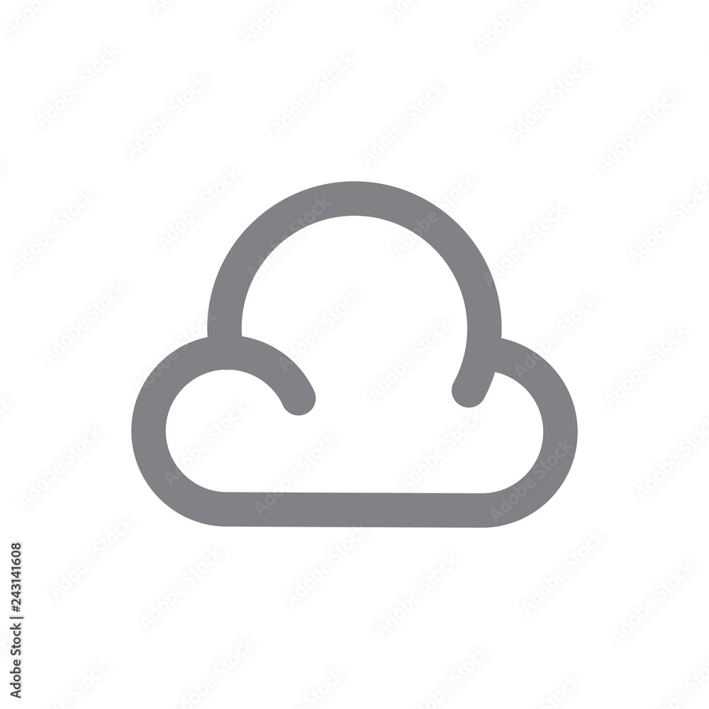 Fototapete Waether icon on white background for graphic and web design, Modern simple vector sign. Internet concept. Trendy symbol for website design web button or mobile app