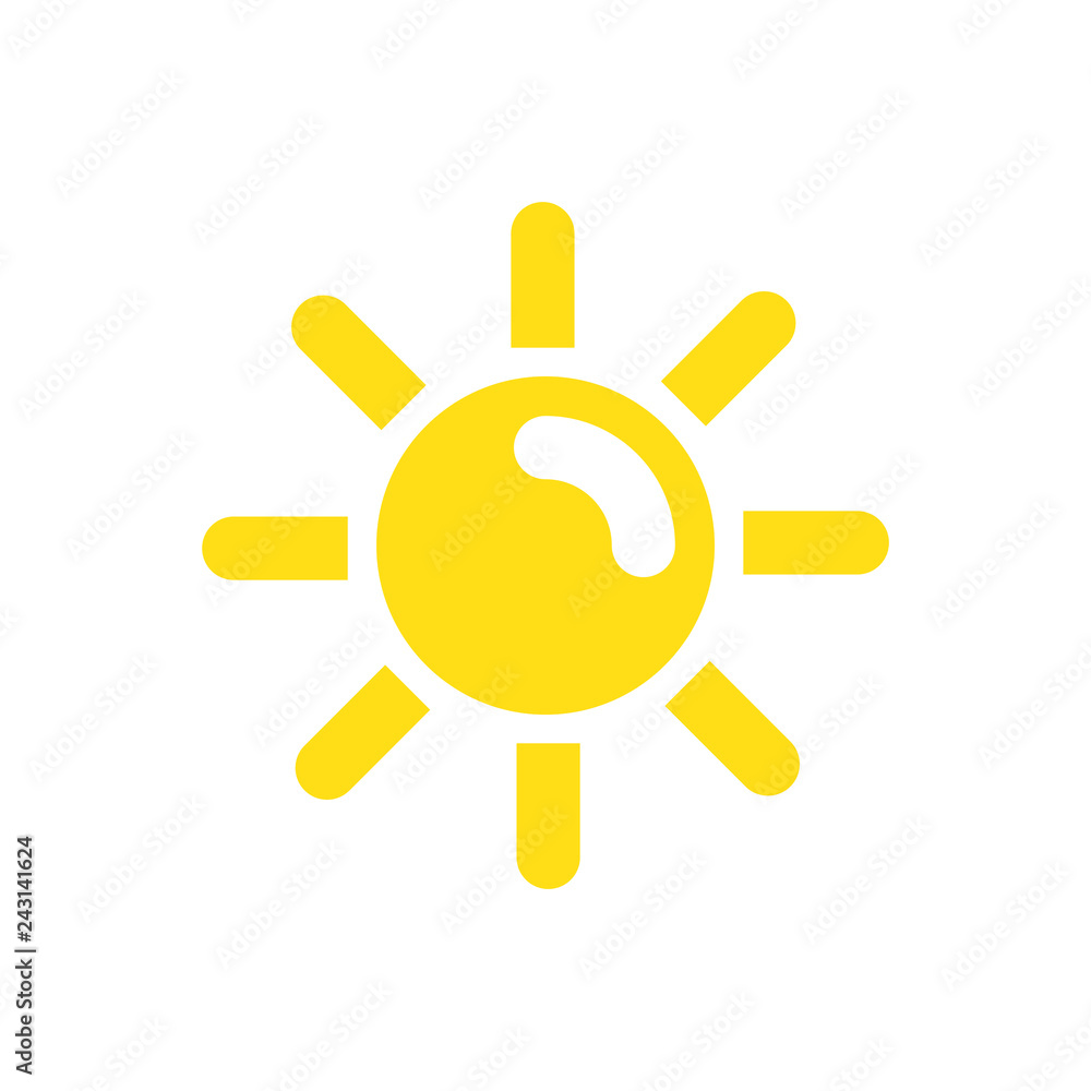 Fototapete Waether icon on white background for graphic and web design, Modern simple vector sign. Internet concept. Trendy symbol for website design web button or mobile app