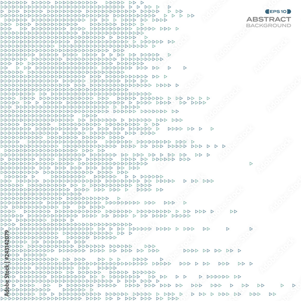 Aufkleber abstract of blue triangle technology line pattern background.