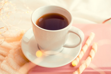 cup of tea and cookies