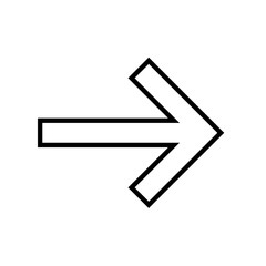 Arrows Line Vector Icon on white background