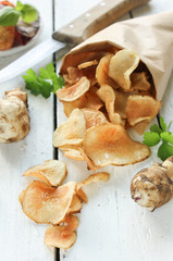 Gemüsechips Topinambur Chips Tüte Snack Gesund Vegan Vegetarisch