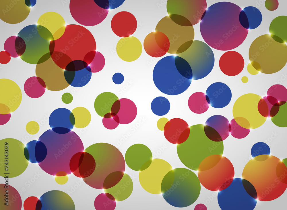 Poster abstract background of colorful circle pattern.