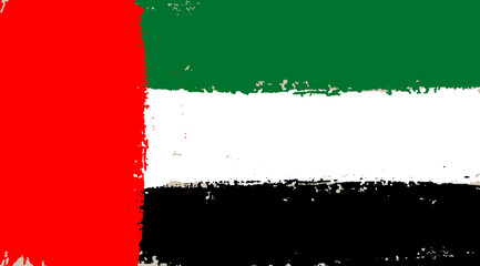 Grunge UAE flag background