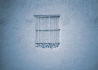 White blind window