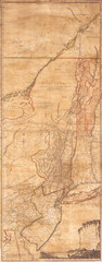 Old Map of New York and New Jersey, First Edition 1768 Jeffreys - obrazy, fototapety, plakaty