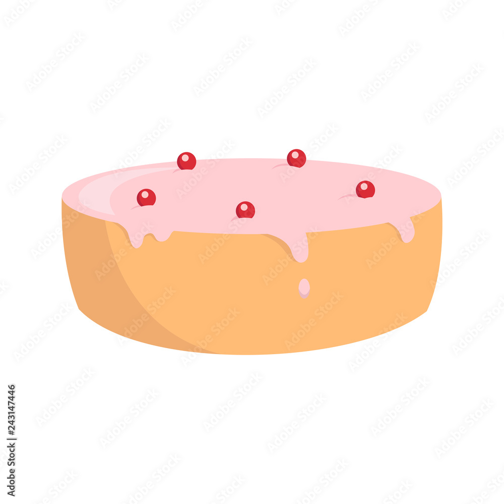 Poster cake icon on white background for graphic and web design, modern simple vector sign. internet concep