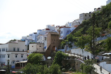 Obraz premium A magnificent view of Chefchaouen town in northern Morocco.