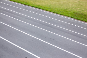 Running track stadium