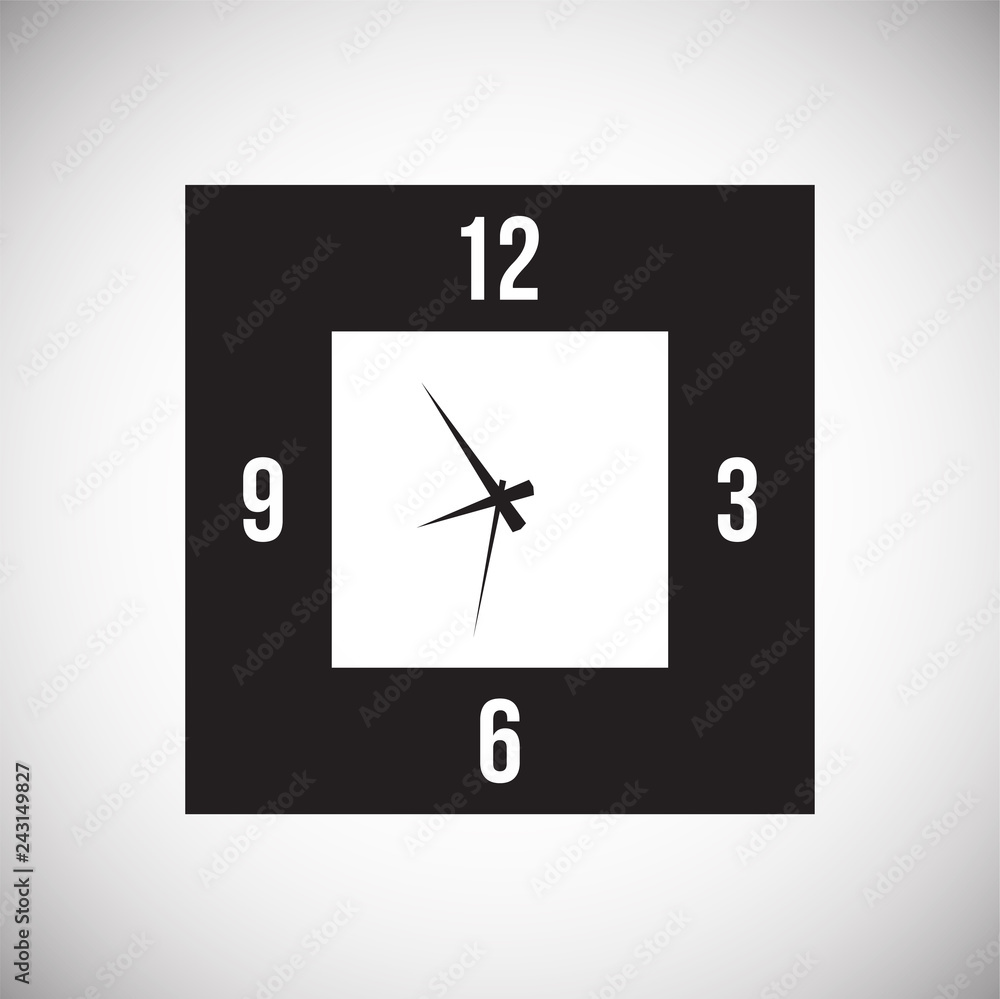 Poster time icon on white background for graphic and web design, modern simple vector sign. internet concep