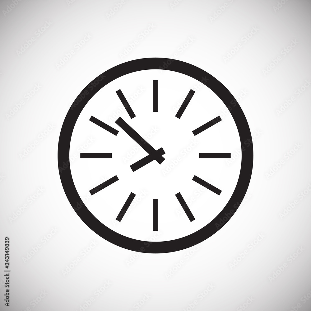 Poster time icon on white background for graphic and web design, modern simple vector sign. internet concep