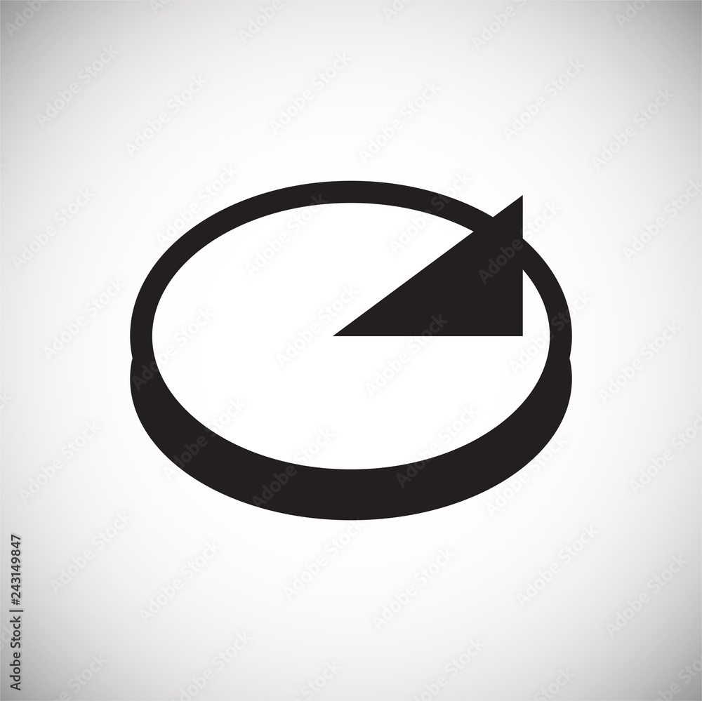 Poster time icon on white background for graphic and web design, modern simple vector sign. internet concep