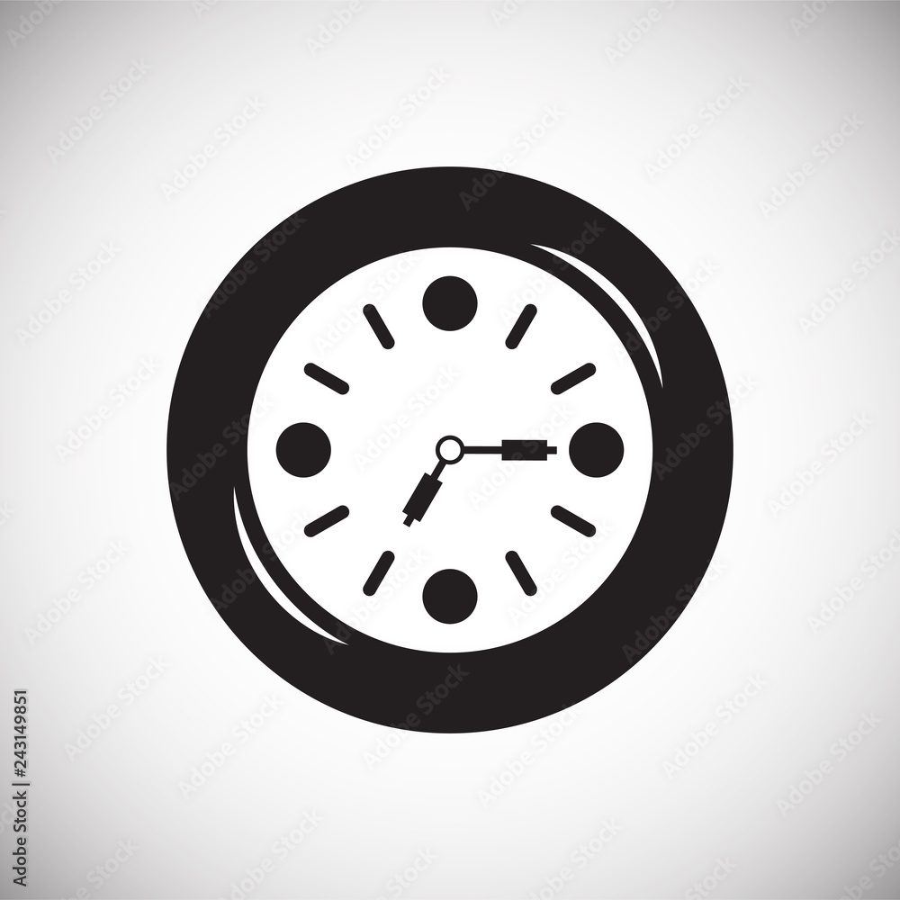 Poster time icon on white background for graphic and web design, modern simple vector sign. internet concep