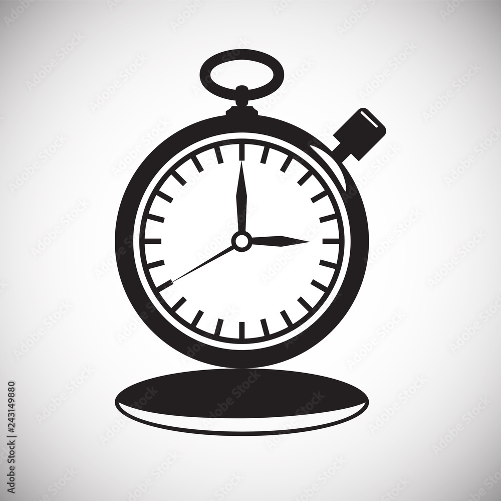Poster time icon on white background for graphic and web design, modern simple vector sign. internet concep