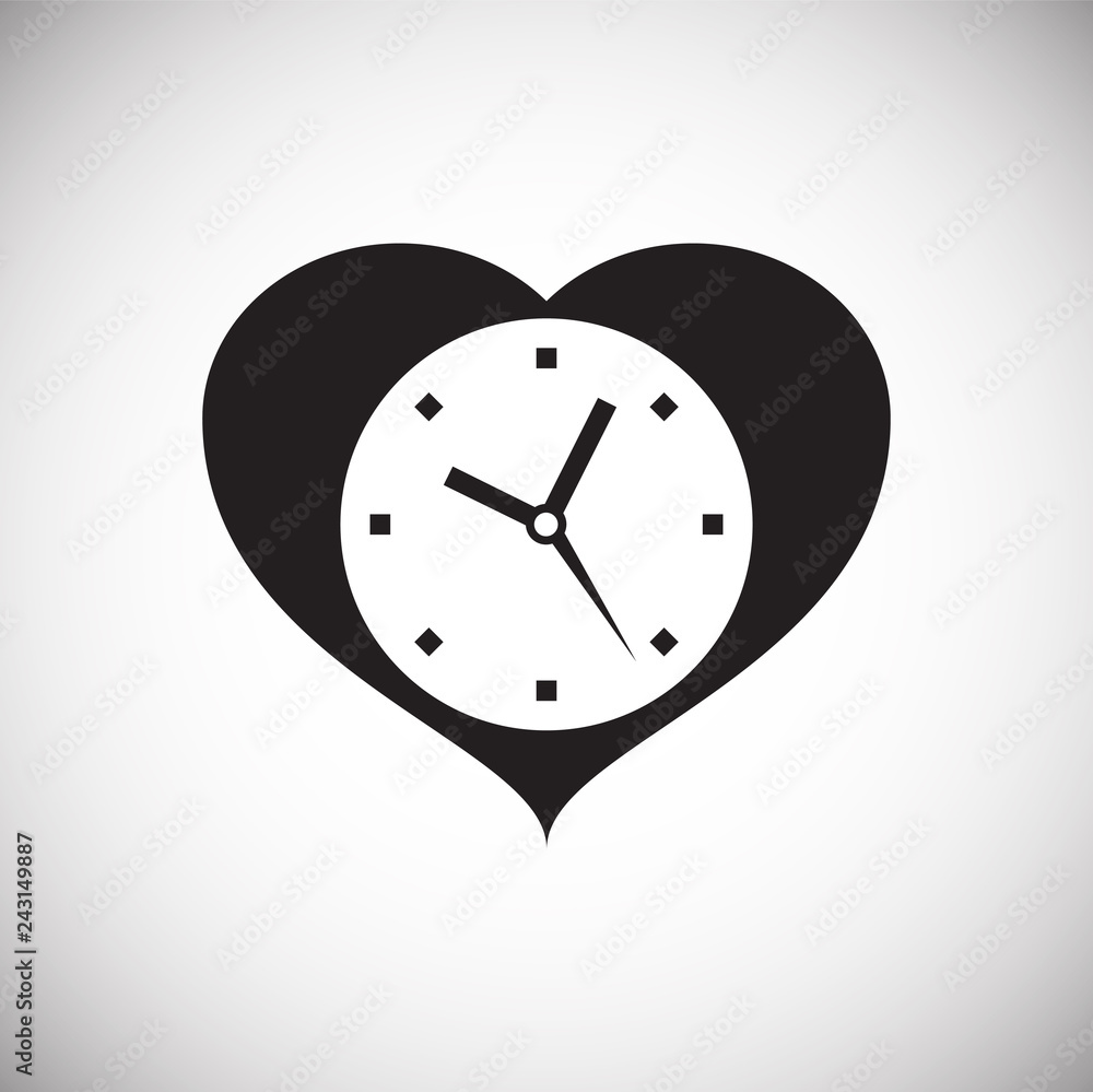 Poster time icon on white background for graphic and web design, modern simple vector sign. internet concep