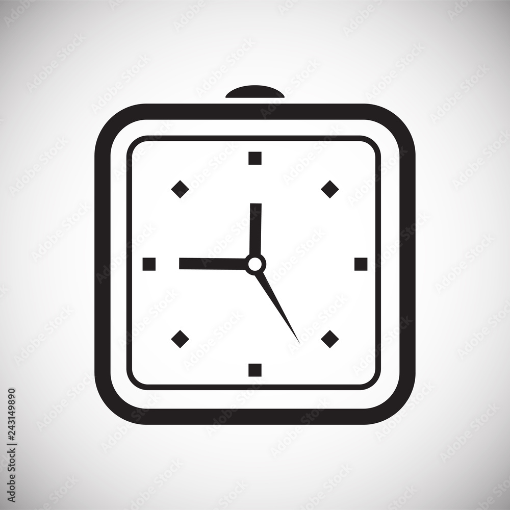 Poster time icon on white background for graphic and web design, modern simple vector sign. internet concep