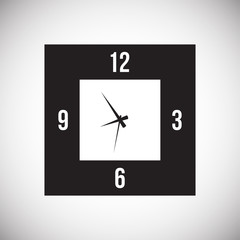 Time icon on white background for graphic and web design, Modern simple vector sign. Internet concept. Trendy symbol for website design web button or mobile app