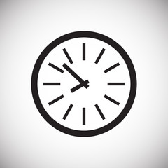 Time icon on white background for graphic and web design, Modern simple vector sign. Internet concept. Trendy symbol for website design web button or mobile app