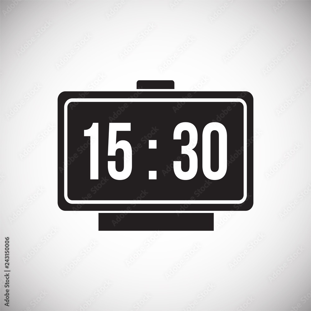 Poster time icon on white background for graphic and web design, modern simple vector sign. internet concep