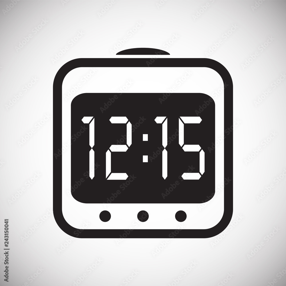 Poster time icon on white background for graphic and web design, modern simple vector sign. internet concep