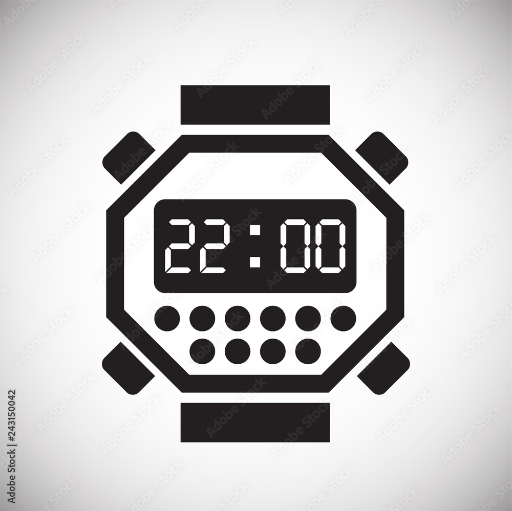 Poster time icon on white background for graphic and web design, modern simple vector sign. internet concep