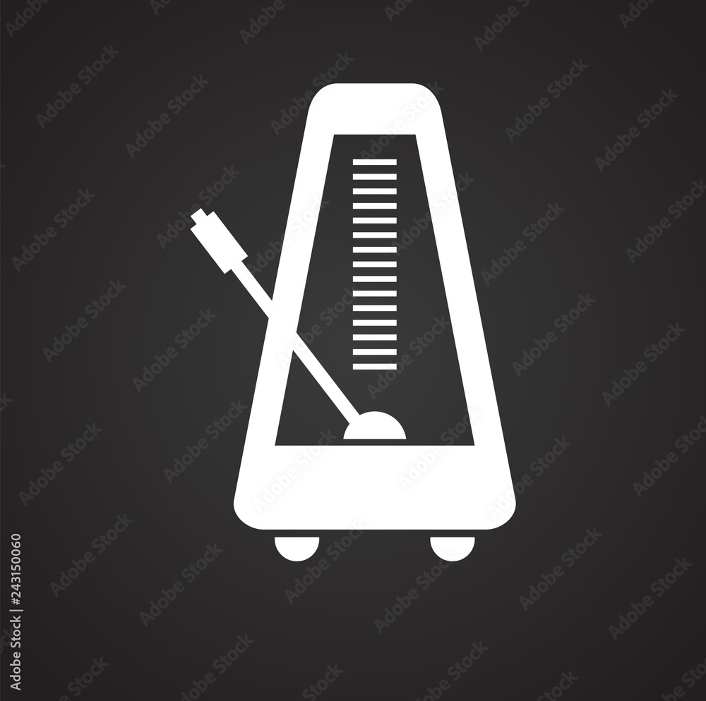 Poster time icon on black background for graphic and web design, modern simple vector sign. internet concep