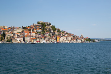 Naklejka na ściany i meble harbor of Sibenik, Croatia
