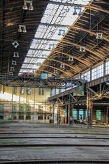 Lost Place garage of railway