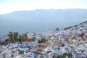 Fototapeta na wymiar A magnificent view of Chefchaouen town in northern Morocco.