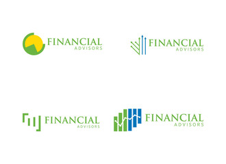 Financial Accounting and business Logo template. Vector illustration eps 10.