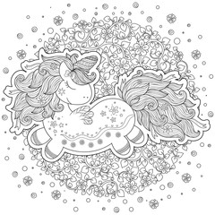 Unicorn magical animal.