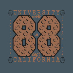 Los Angelis CA, fashion Typography, sport