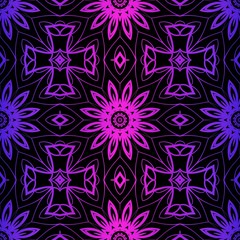 Fototapeta premium Art deco pattern of geometric elements. seamless pattern. Vector illustration. design for printing, presentation, textile industry