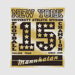 football, New York, typography, athletic, design graphic