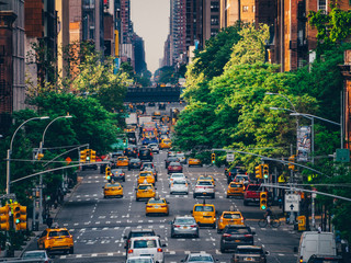Road traffic in New York