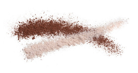 Fototapeta na wymiar Texture of brown face powder