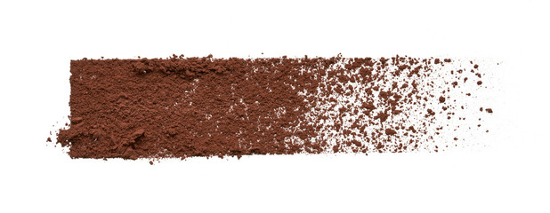 Texture of brown face powder