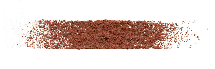 Texture of brown face powder