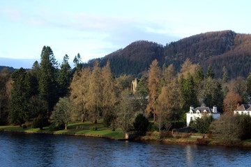 The River Tay at Dunkeld, Perthshire.