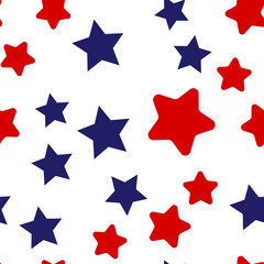 Obraz premium Seamless vector EPS 10 pattern with stars. Abstract geometric background